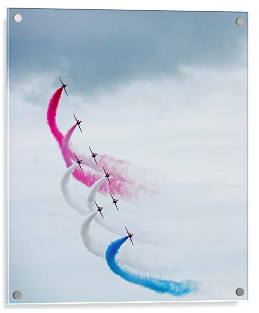 Red Arrows at Bournemouth (2) Acrylic by Geoff Storey