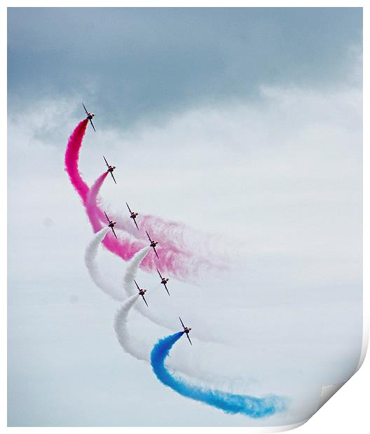  Red Arrows at Bournemouth (2) Print by Geoff Storey
