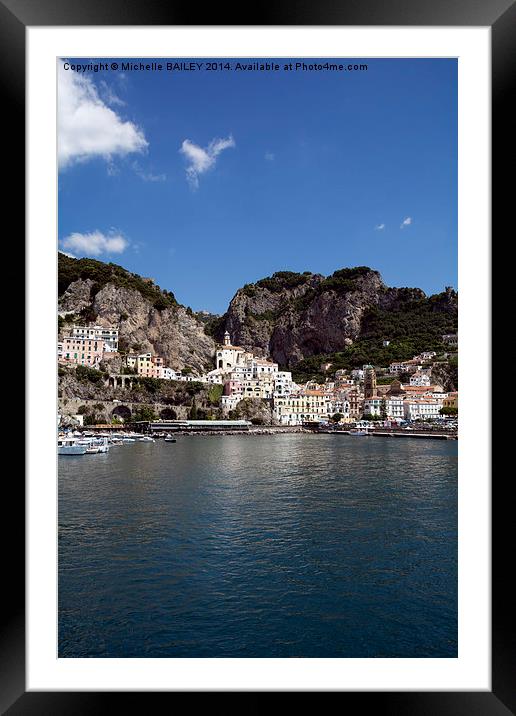  Amalfi Morning With Angel Framed Mounted Print by Michelle BAILEY