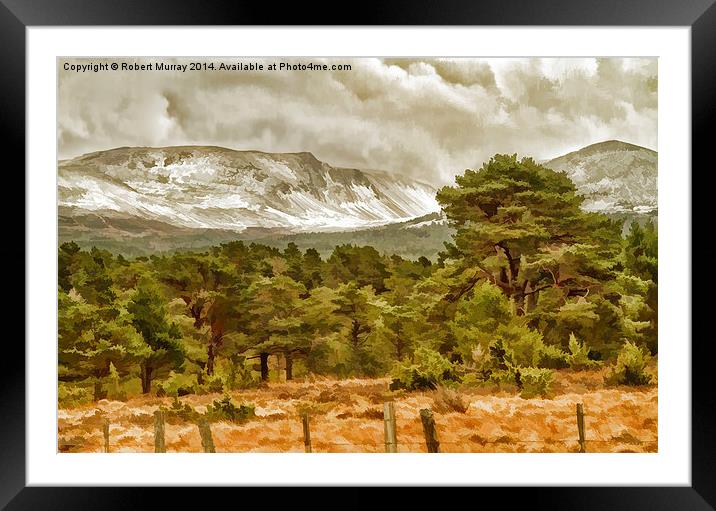  Winter comes to the Cairngorms Framed Mounted Print by Robert Murray
