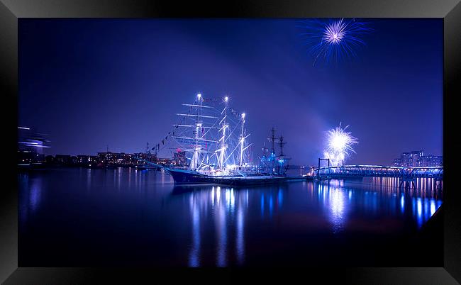  Tall Ships at Royal Woolwich Arsenal 2014 with Fi Framed Print by John Ly