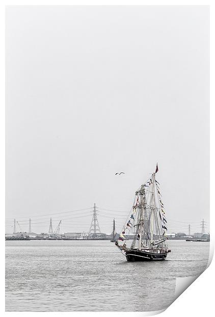  Tall Ships Festival 2014 at Royal Woolwich Arsena Print by John Ly