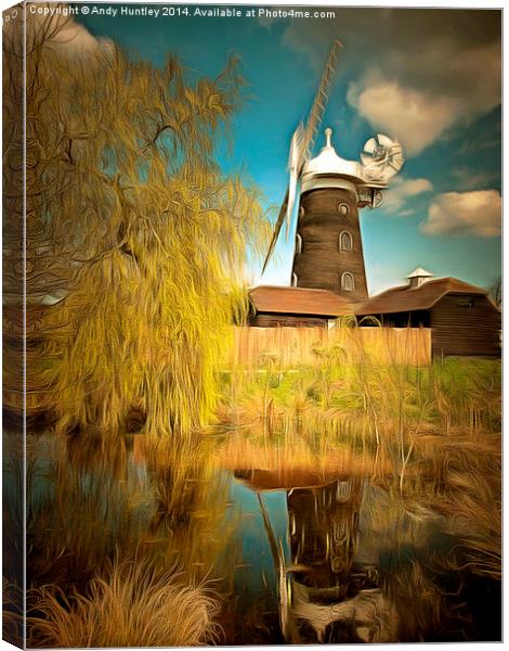  Wray Common Windmill Reigate Canvas Print by Andy Huntley