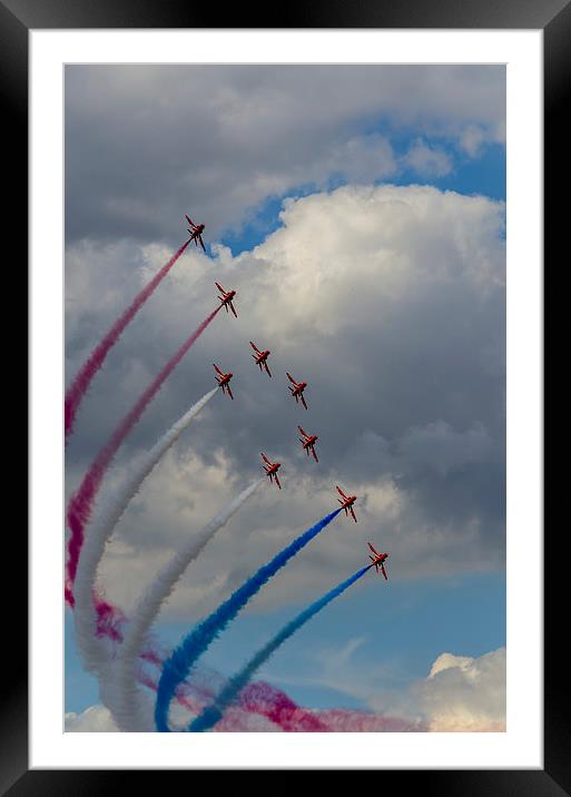  Red Arrows Framed Mounted Print by David Charlton
