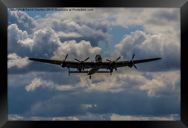 Lancaster Bomber Framed Print by David Charlton