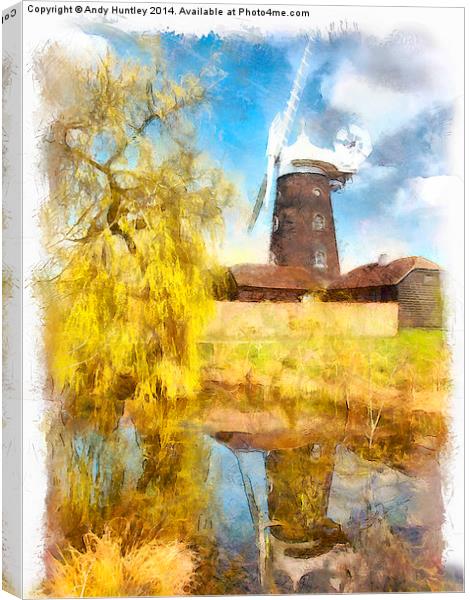   Wray Common Windmill Reigate Canvas Print by Andy Huntley
