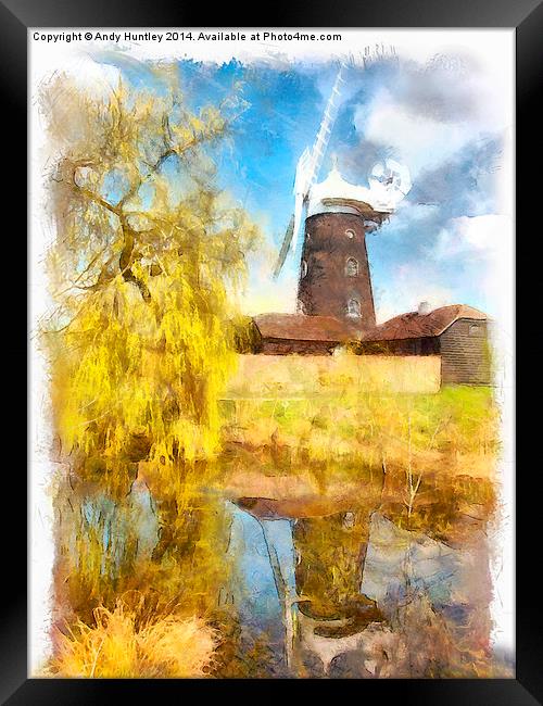   Wray Common Windmill Reigate Framed Print by Andy Huntley