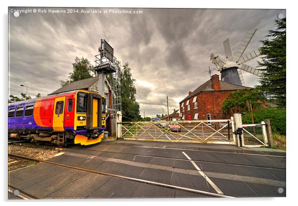  Railway Windmill  Acrylic by Rob Hawkins
