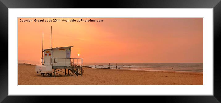  Morning rise. Framed Mounted Print by paul cobb
