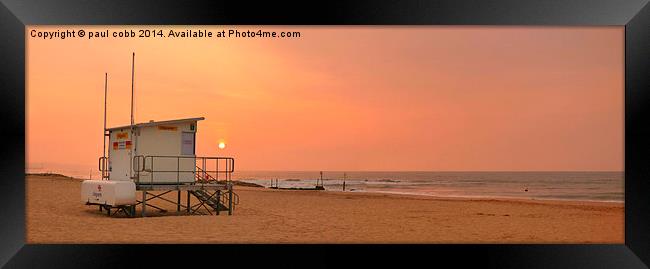  Morning rise. Framed Print by paul cobb