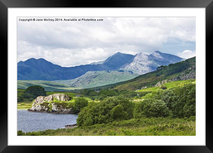 Mountains of Snowdonia Framed Mounted Print by Jane McIlroy