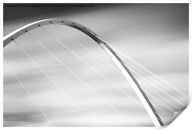  Millennium Bridge, Newcastle Gateshead Quayside Print by Paul Appleby