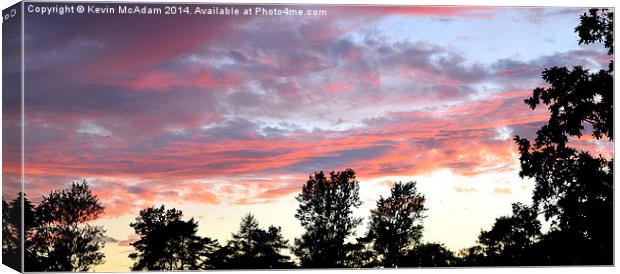  Red Sky Canvas Print by Kevin McAdam
