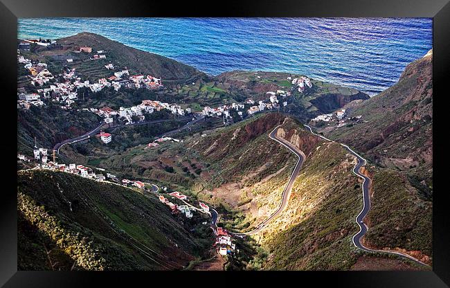  Chamorga, Tenerife Framed Print by Geoff Storey