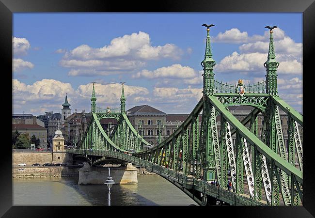 Liberty Bridge Budapest   Framed Print by Tony Murtagh