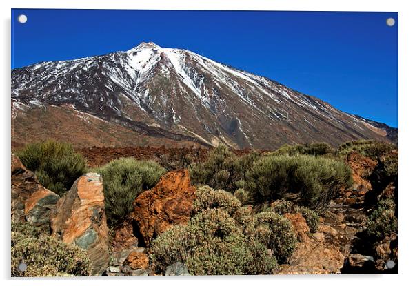  Mount Teide, Tenerife (6) Acrylic by Geoff Storey