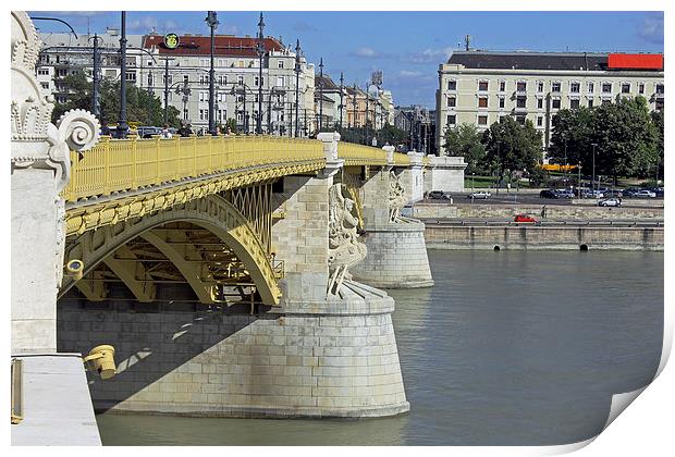 Margaret Bridge Budapest  Print by Tony Murtagh