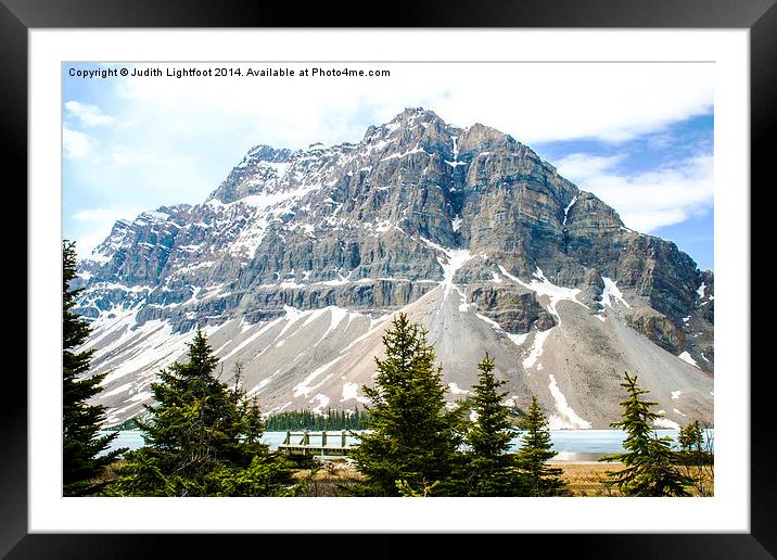  The Grandeur of The Canadian Rockies Framed Mounted Print by Judith Lightfoot