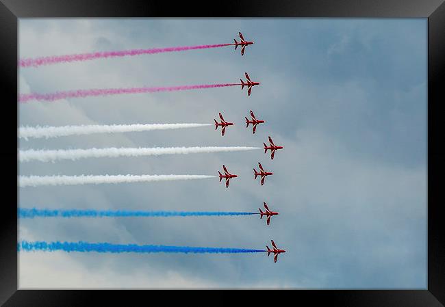 The Red Arrows Framed Print by Gary Eason
