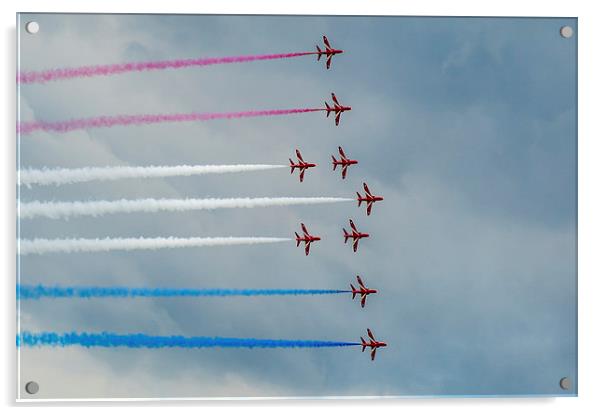 The Red Arrows Acrylic by Gary Eason