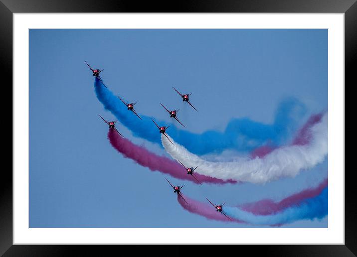 The Red Arrows  Framed Mounted Print by J Biggadike