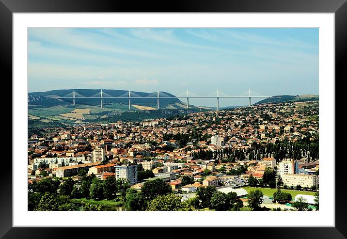 A View Across Millau Framed Mounted Print by Mike Marsden