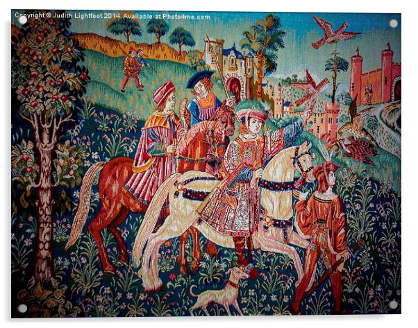 Medieval Tapestry  Acrylic by Judith Lightfoot