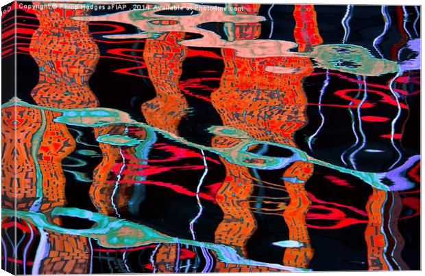  Harbour Reflections Canvas Print by Philip Hodges aFIAP ,