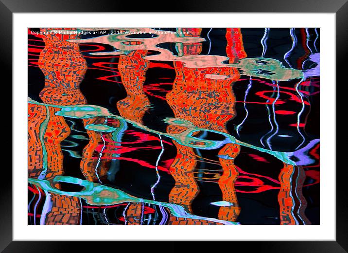  Harbour Reflections Framed Mounted Print by Philip Hodges aFIAP ,