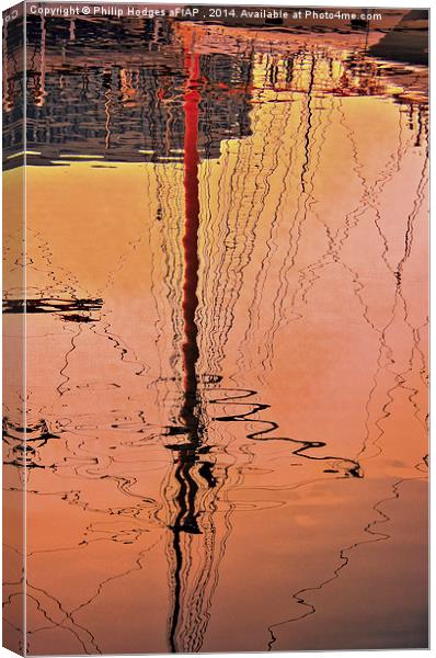 Sail Mast Reflections  Canvas Print by Philip Hodges aFIAP ,