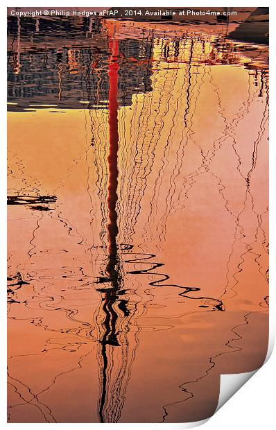 Sail Mast Reflections  Print by Philip Hodges aFIAP ,