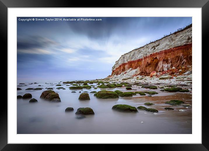 Hunstanton Cliffs Framed Mounted Print by Simon Taylor