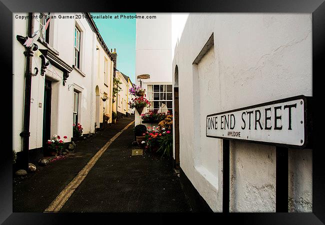  Appledore One End Street, North Devon Framed Print by Brian Garner