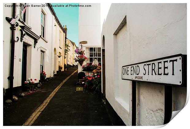  Appledore One End Street, North Devon Print by Brian Garner