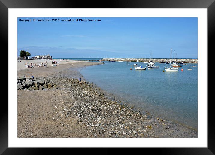  A view of Rhos-on-Sea harbour Framed Mounted Print by Frank Irwin