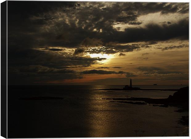 Sunset Over St Mary's Canvas Print by Nigel Walker