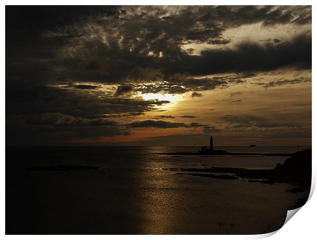 Sunset Over St Mary's Print by Nigel Walker
