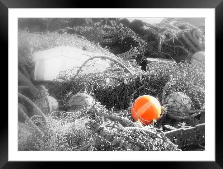 Orange bouy Framed Mounted Print by Pete Holloway