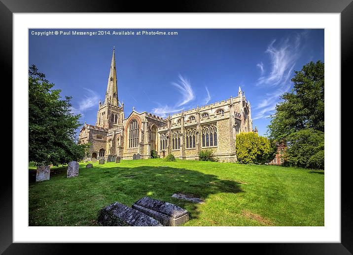  Thaxted Church Framed Mounted Print by Paul Messenger