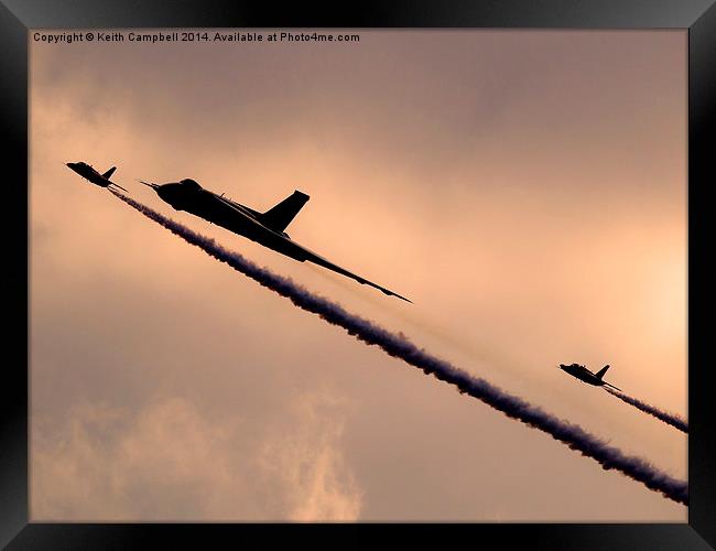  Vulcan and Gnats Framed Print by Keith Campbell