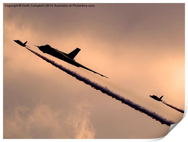  Vulcan and Gnats Print by Keith Campbell
