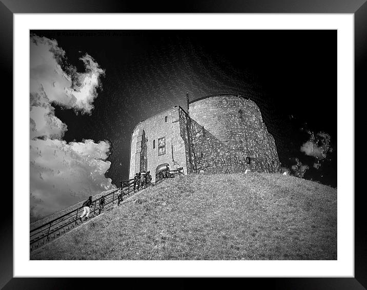  Clifford's Tower in York  historical building add Framed Mounted Print by Robert Gipson