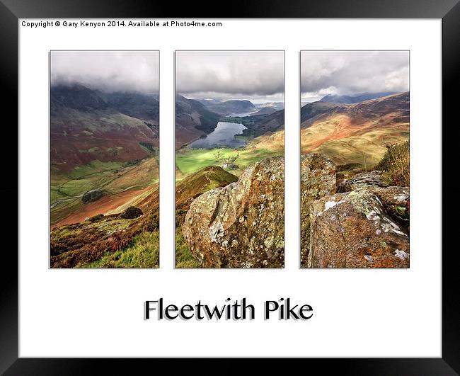  Fleetwith Pike Triptych Framed Print by Gary Kenyon