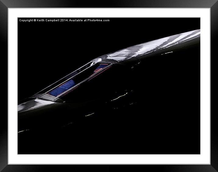  Supersonic grace and Elegance - Concorde Framed Mounted Print by Keith Campbell