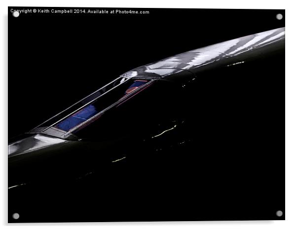  Supersonic grace and Elegance - Concorde Acrylic by Keith Campbell