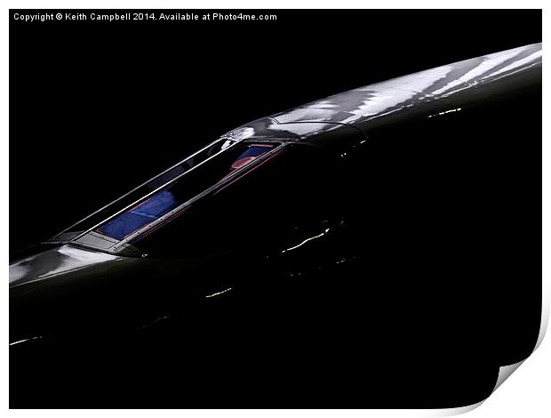  Supersonic grace and Elegance - Concorde Print by Keith Campbell