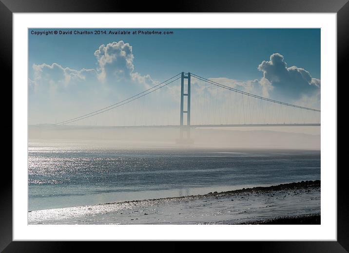  Misty Bridge Framed Mounted Print by David Charlton
