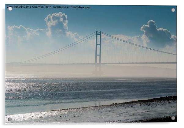  Misty Bridge Acrylic by David Charlton