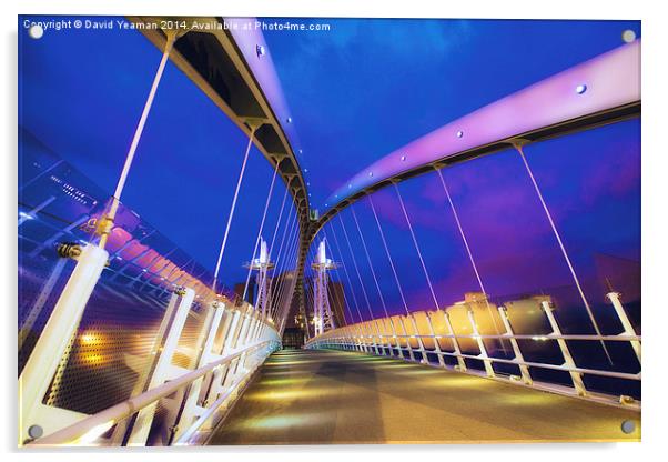  The Bridge to Quay West Acrylic by David Yeaman