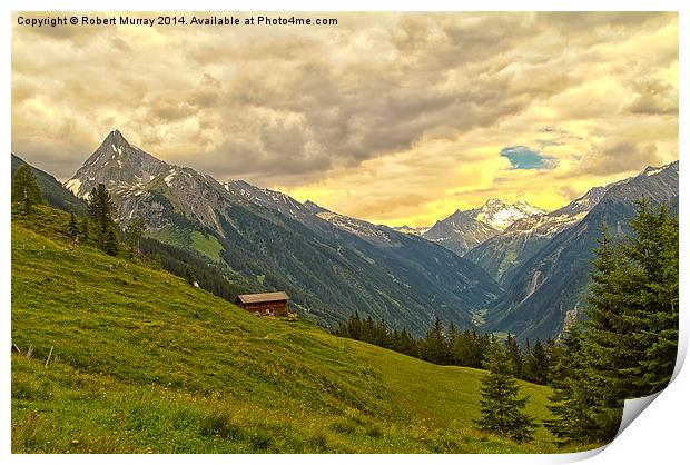  Alpine Valley Print by Robert Murray